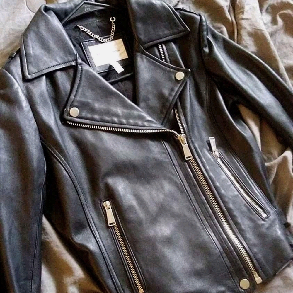 BCBG Leather jacket XS